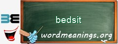 WordMeaning blackboard for bedsit